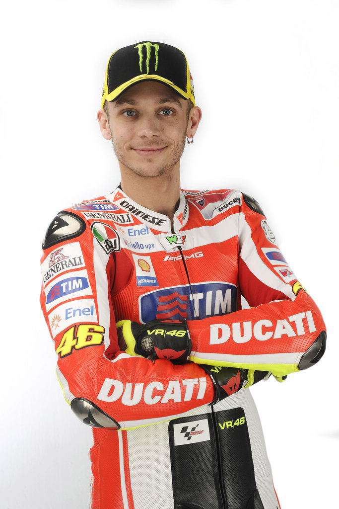 Valentino Rossi All Dressed Up for Work at Ducati Corse ...