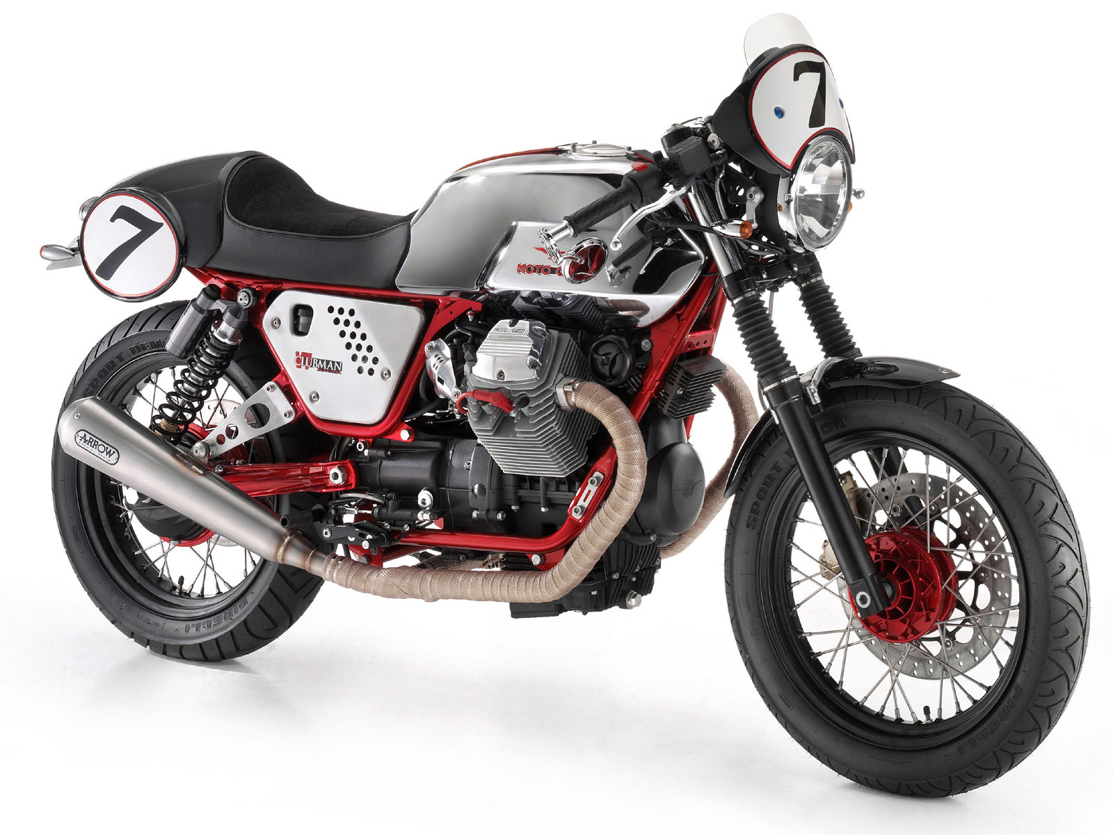 Moto Guzzi V7 Clubman Racer - Asphalt & Rubber (1600 x 1200 Pixel)