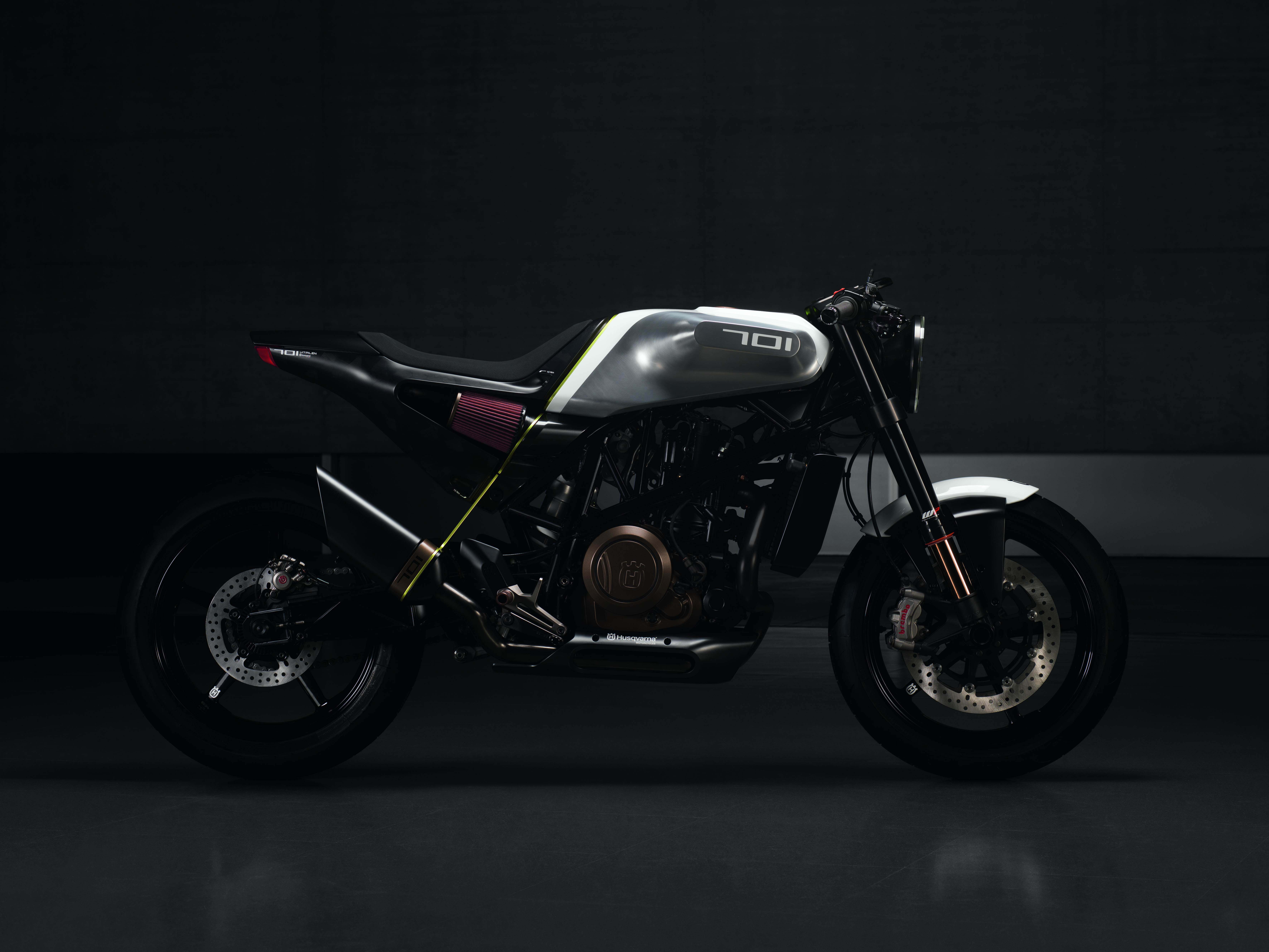 Husqvarna Vitpilen 701 - One Hot Cafe Racer from the Future (7089 x 5317 Pixel)