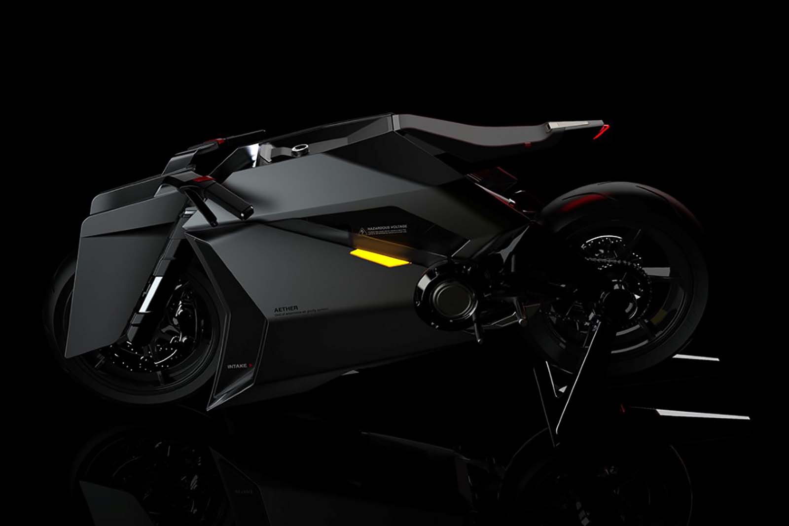 An Electric Motorcycle Concept That Cleans the Air While You Ride